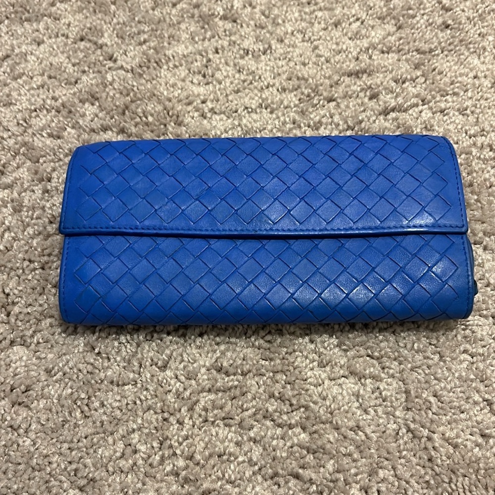 Blue BOTTEGA Wallet